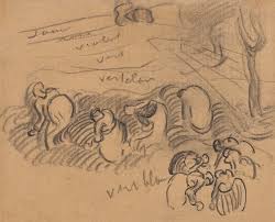Vincent van Gogh'a ait Çift Taraflı Çizim