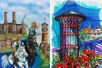 Erzurum özel portre siparişi ve yağlıboya tablo çalışmaları - Kuş Adam Sanat